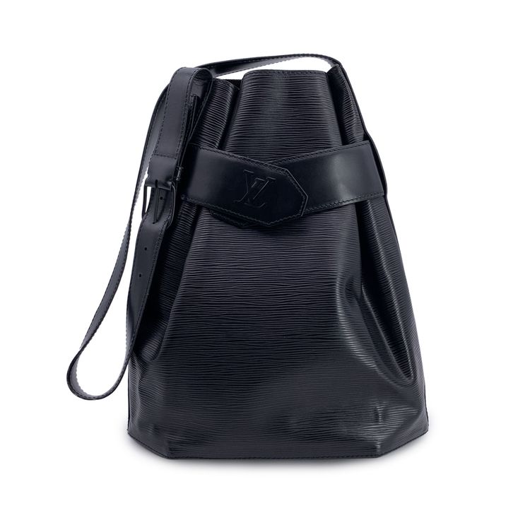 Louis Vuitton Borsa a secchiello Sac d'Epaule vintage in pelle Epi nera Louis Vuitton product image