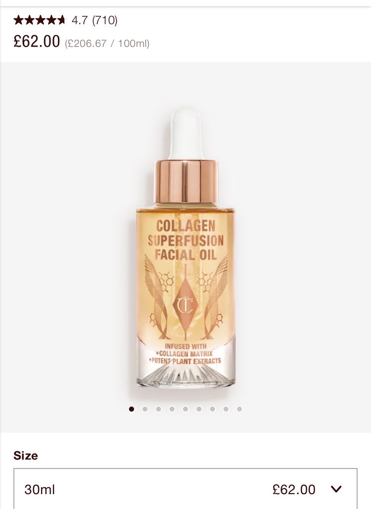 Charlotte Tilbury Charlotte Tilbury Collagen Superfusion Facial Oil product image