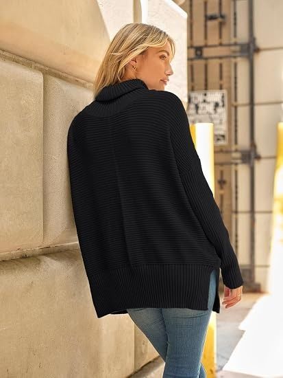 Black Cable Knit Zip-Up Cardigan imagen 5