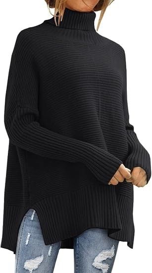 Black Cable Knit Zip-Up Cardigan imagen 4