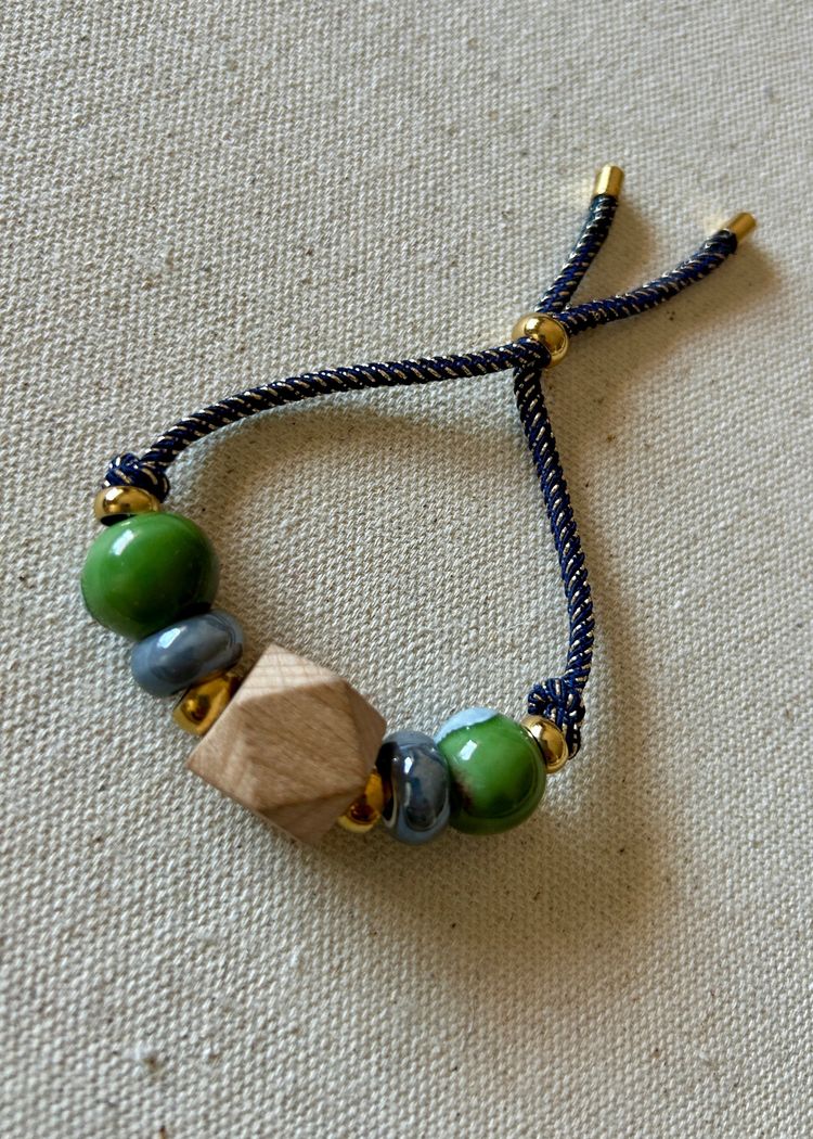Immagine di Pulsera Cord Geometric Wood 2