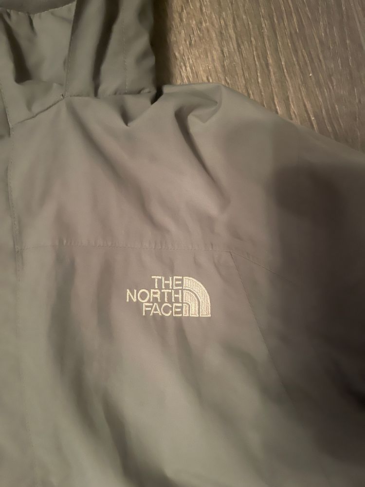 Grey/ Khaki Hyvent North Face Raincoat image 2