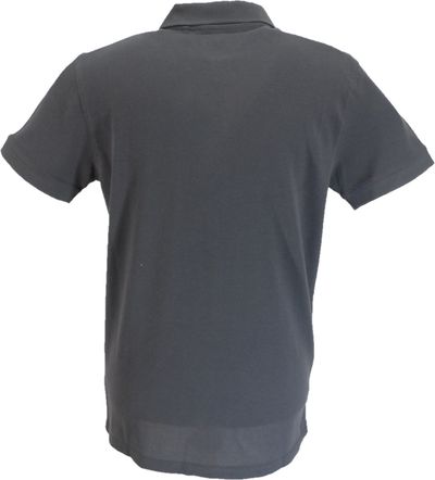 Lambretta Iron Grey Classic Retro Striped Polo Shirts 2