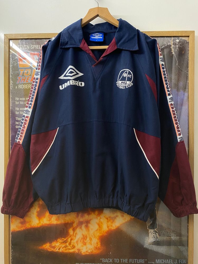 Immagine di 1996/97 Umbro Aberdeen Dons FC Player Issue Drill Top 1