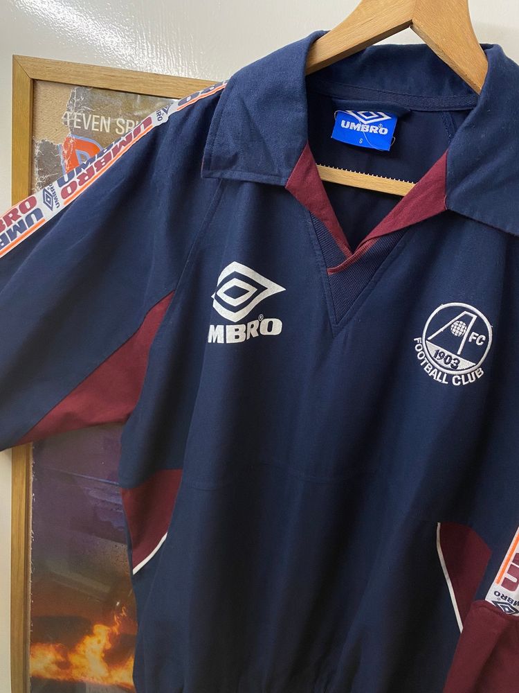 1996/97 Umbro Aberdeen Dons FC Player Issue Drill Top imagen 6