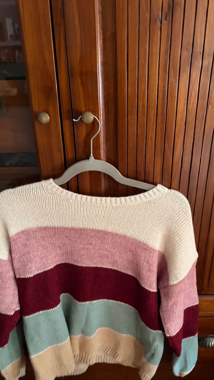 Striped Knit Sweater image 1