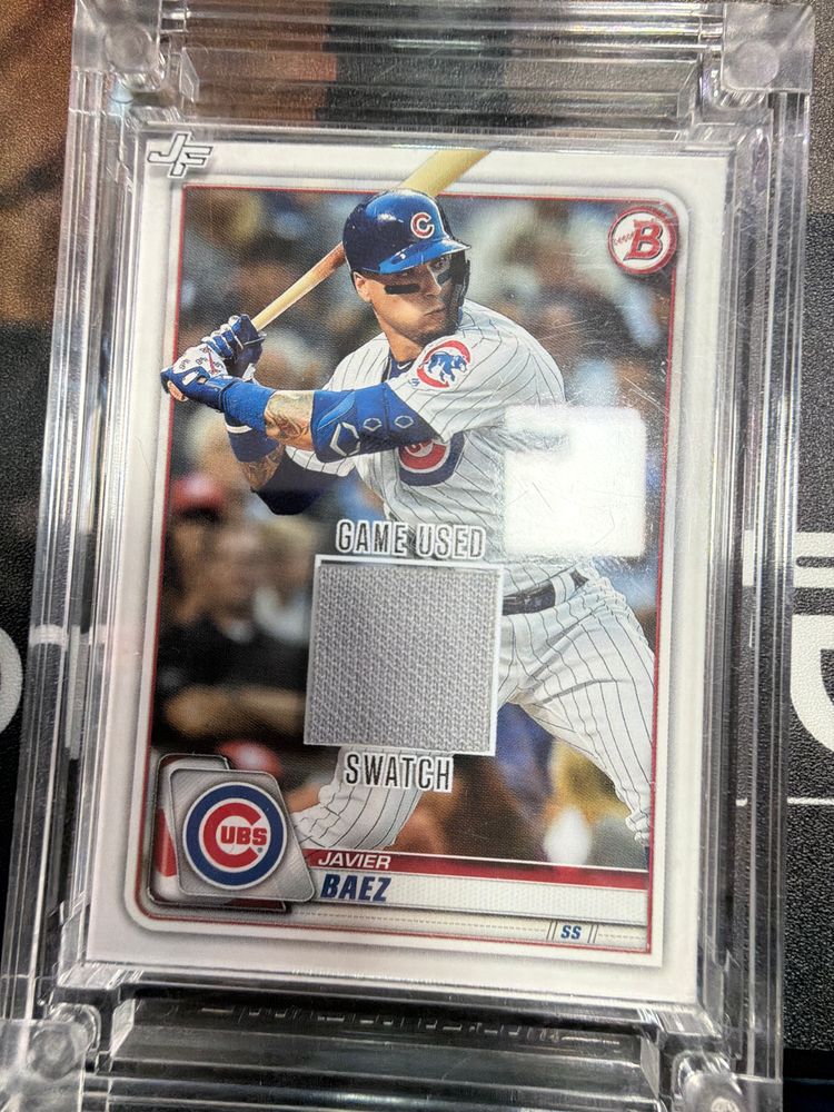 Single de Javier Báez Jersey Fusión game used swatch