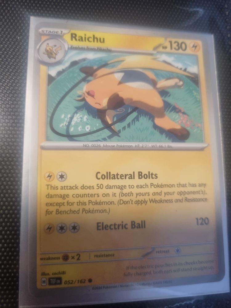 Raichu Pokémon Trading Card