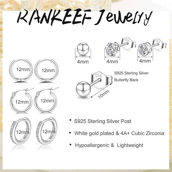 Sterling Silver Earrings Set 3