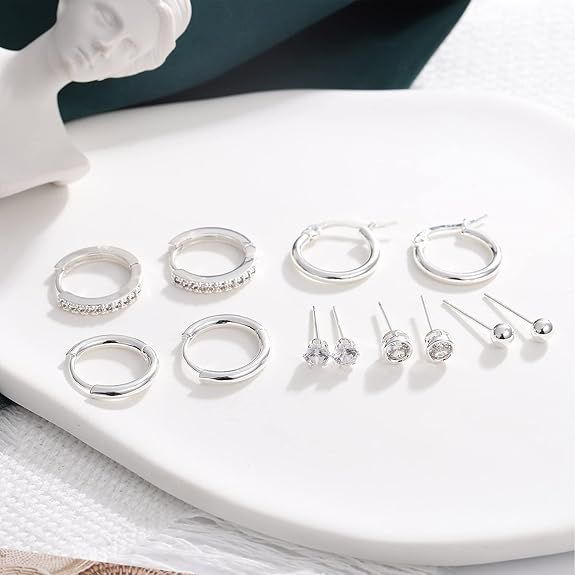 Sterling Silver Earrings Set 2
