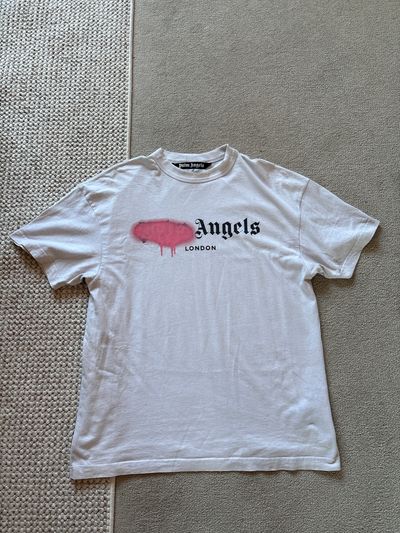 Palm Angels White London T-Shirt Medium