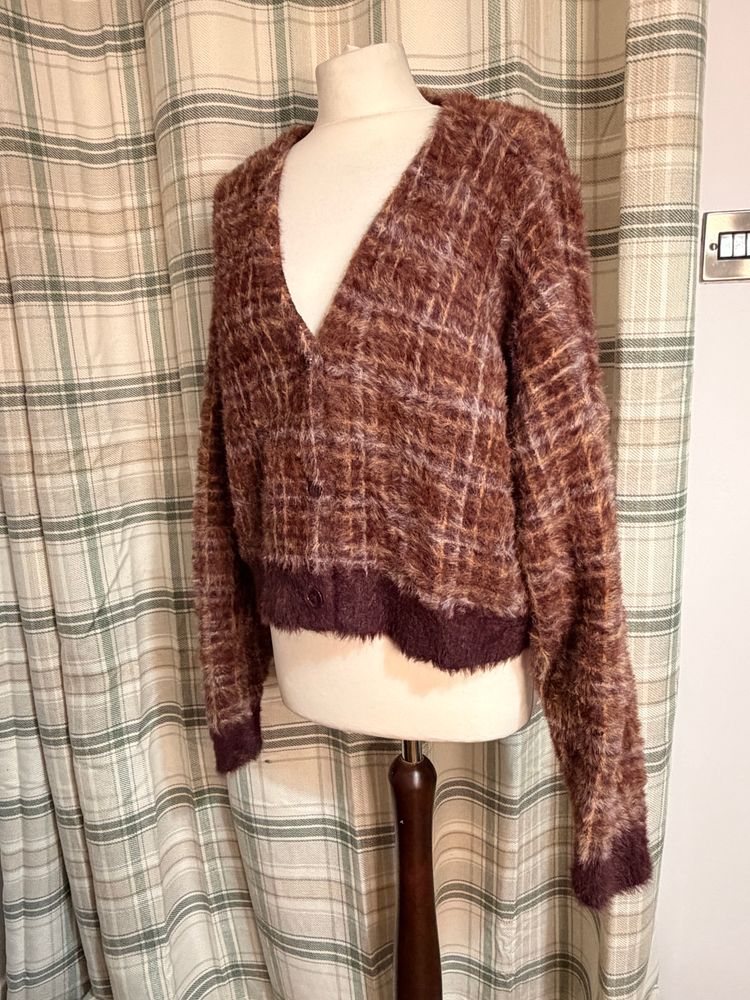 Kickers Classics Fuzzy Knit Cardigan