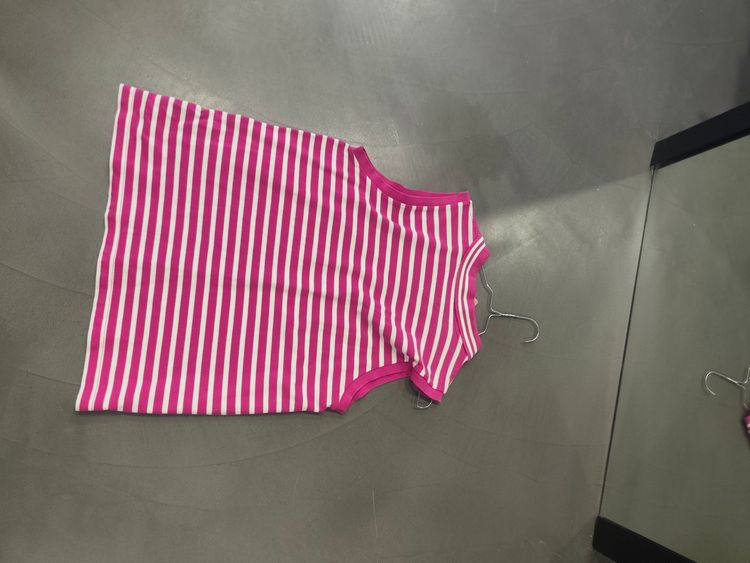 Tommy Hilfiger Pink And White Striped Sleeveless Top image 2