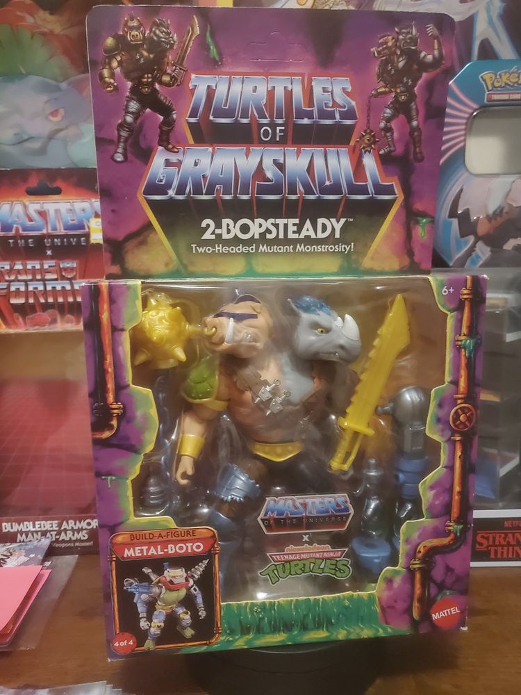 Mattel Brand New Mattel Turtles Of Grayskull 2-Bopsteady Action Figure - Unpunched product image