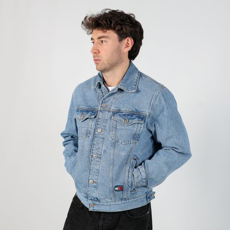 Blue y2ks Tommy Hilfiger Denim Jacket (XS) image 1