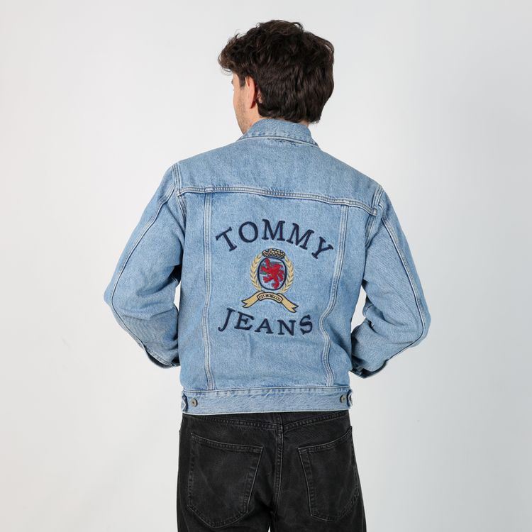 Blue y2ks Tommy Hilfiger Denim Jacket (XS) image 3