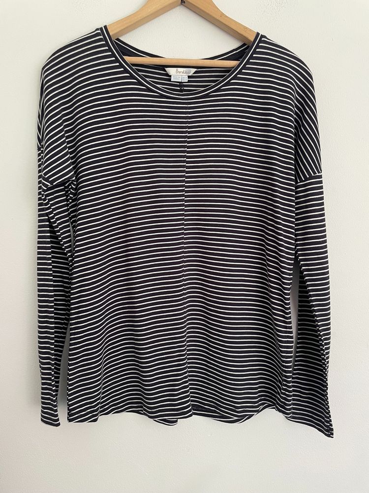 Boden Boden black and white striped long sleeve shirt product image