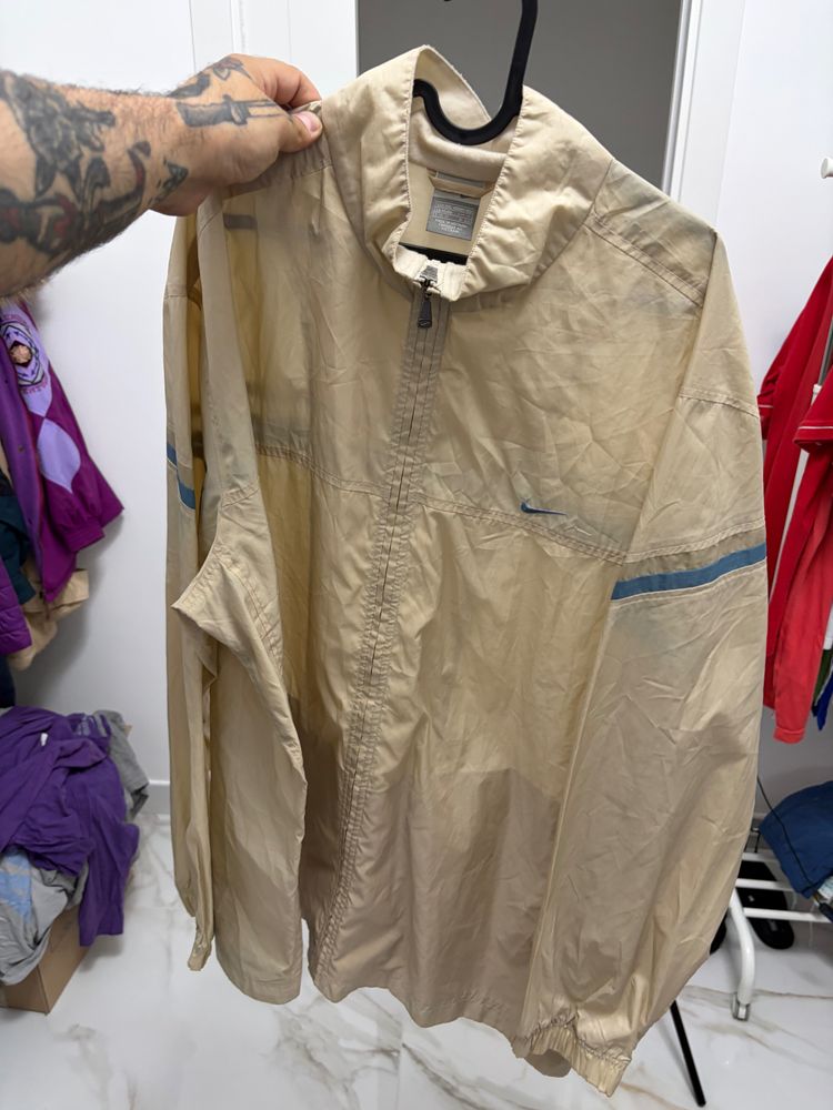 Nike Beige Windbreaker Jacket