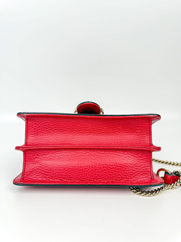 Gucci Red Leather Shoulder Bag 3