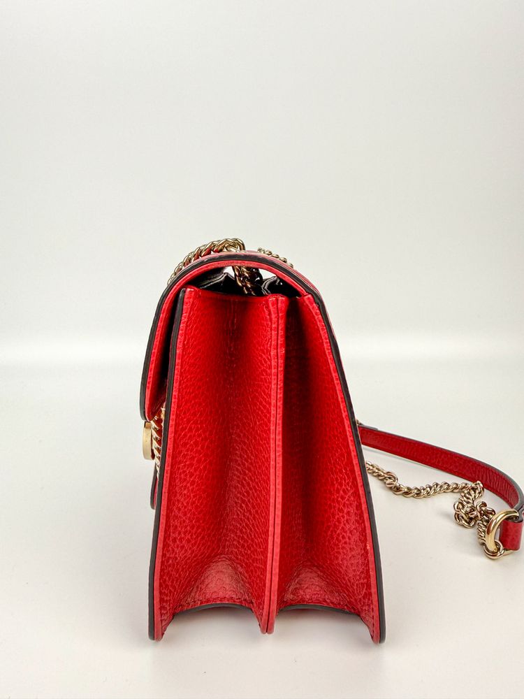 Gucci Red Leather Shoulder Bag 5