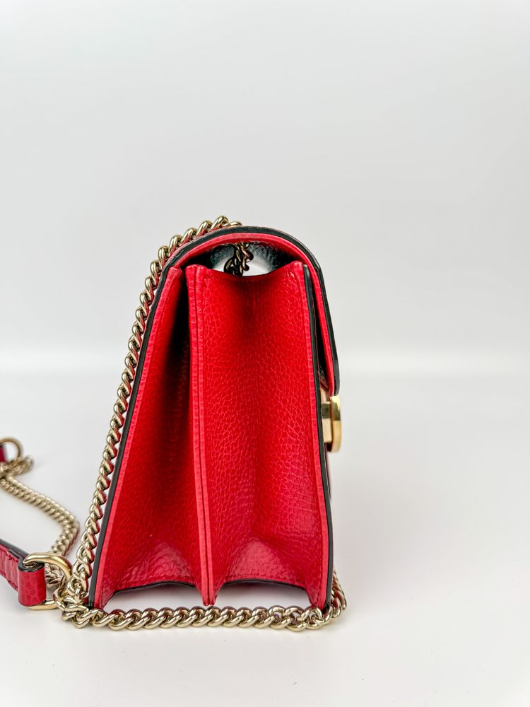 Gucci Red Leather Shoulder Bag 4