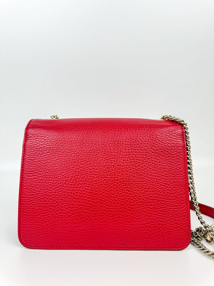 Gucci Red Leather Shoulder Bag 2