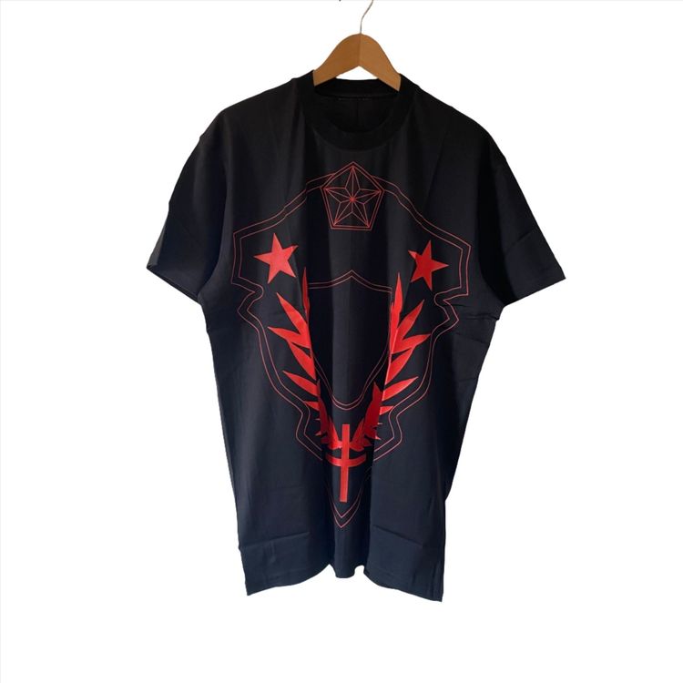 Balewink Givenchy Black and Red Stars Shield Crest Oversized T-Shirt product image