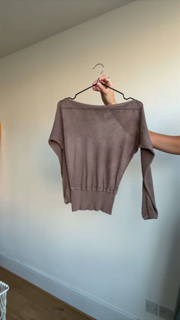 Other taupe slouhcy knit xs SHEER  product image