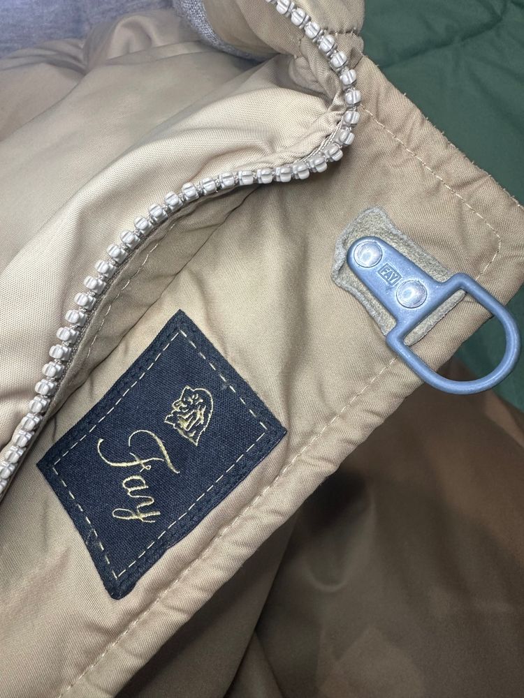 Fay Beige Jacket With Hood