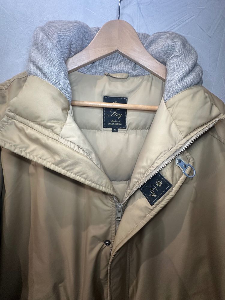 Fay Beige Jacket With Hood image 3