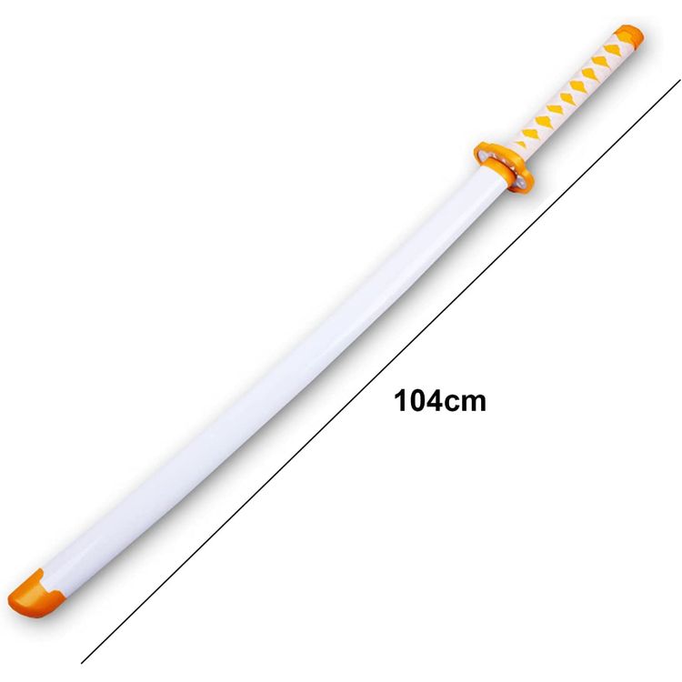 Demon Slayer Zenitsu Agatsuma Bamboo Wooden Katana Sword Demon Slayer 3