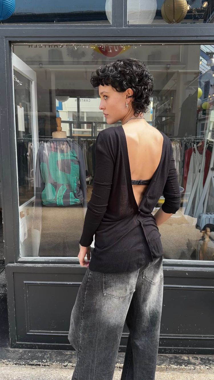 Black cardigan image 6