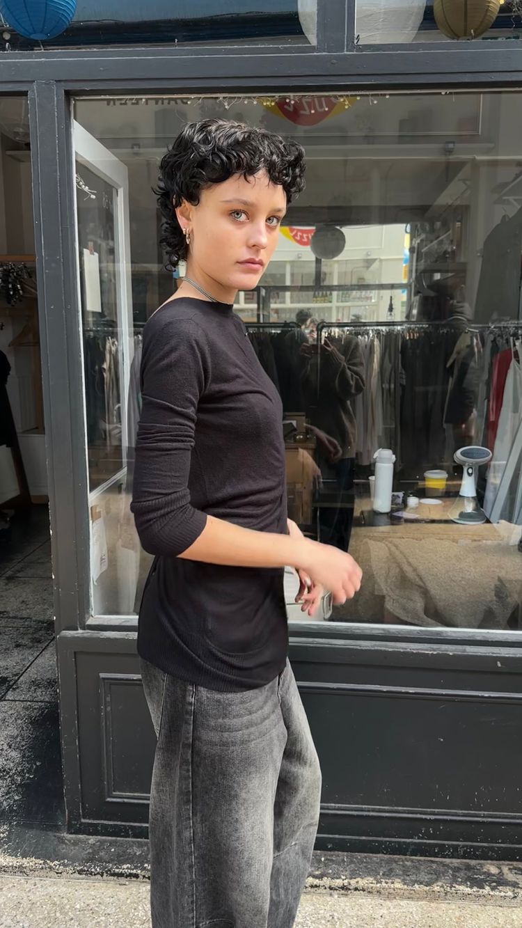 Black cardigan image 2