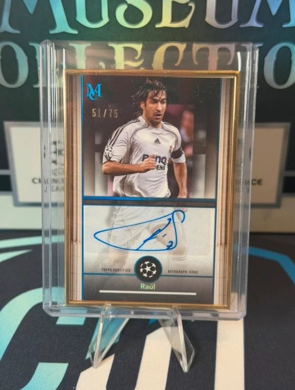 Raul Auto /75 Gold Framed Topps Museum 2024/25