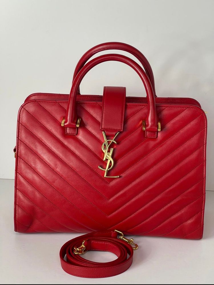 Saint Laurent Quilted Cabas Bag