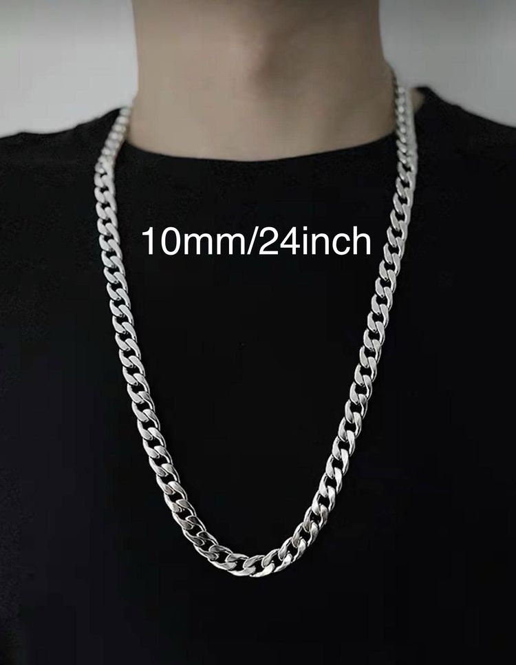 Other (Cc) 10mm/ 24 inch Cuban link stainless steel  product image