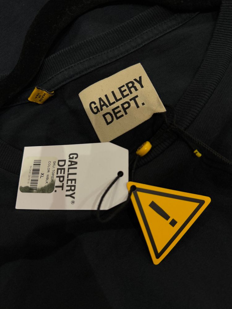 Gallery Dept. Black Oversized T-Shirt obraz 2