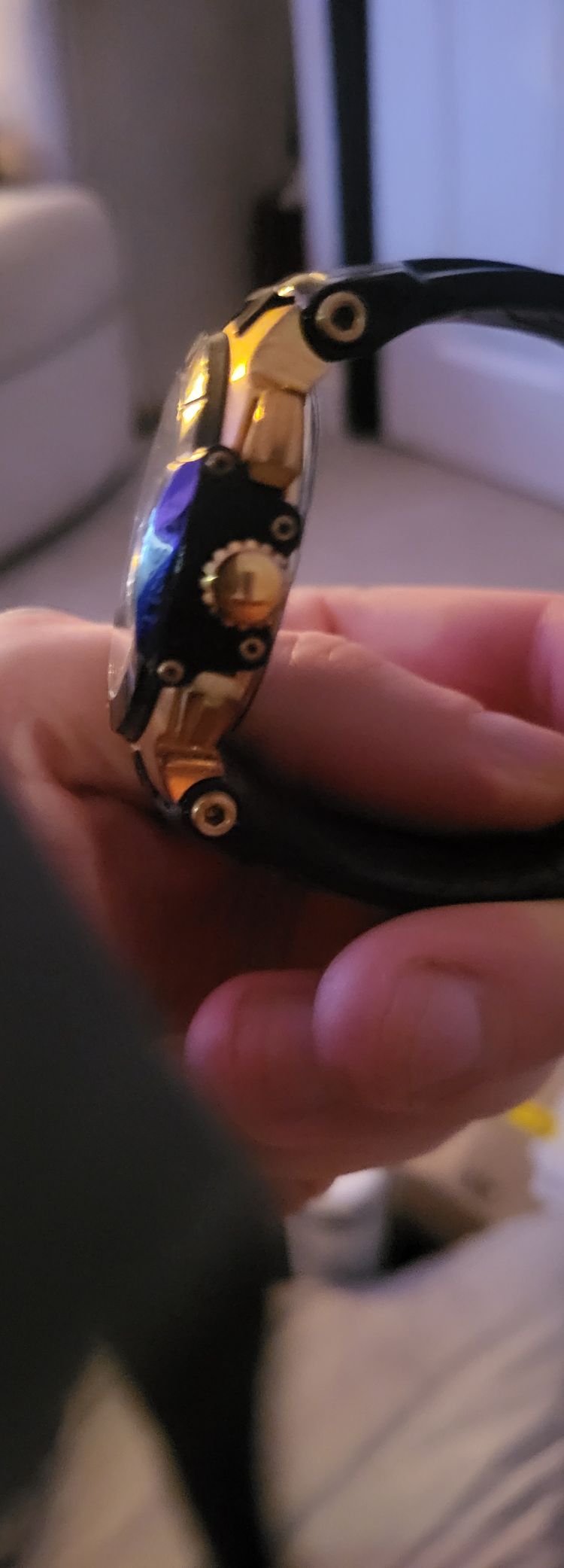 Black And Gold Wristwatch image 2