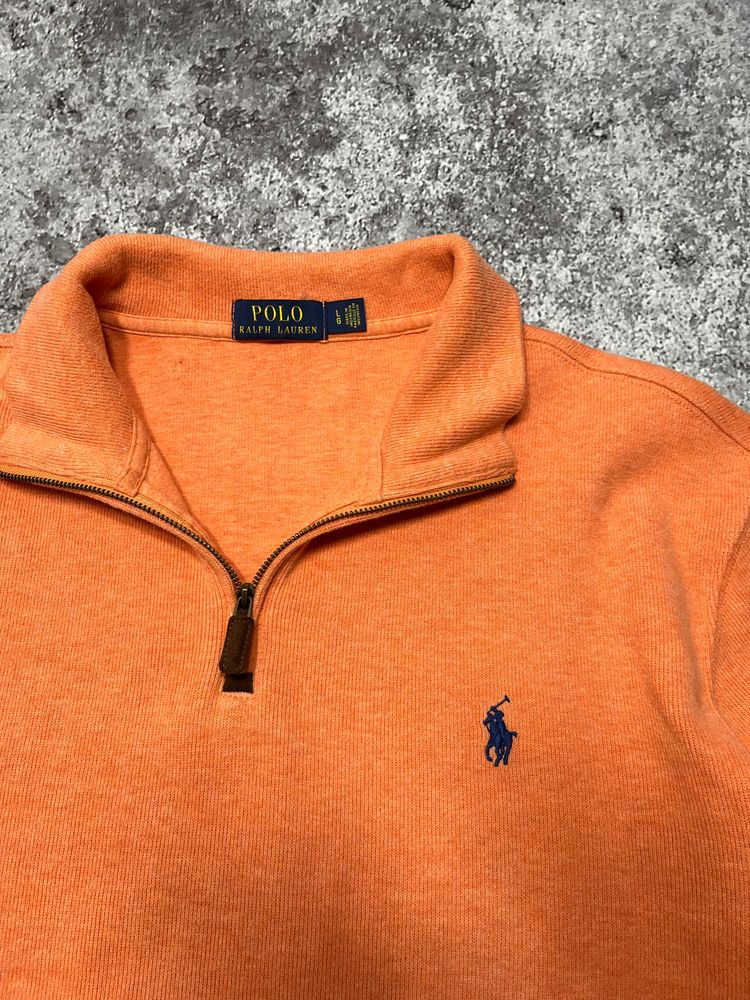 Polo Ralph Lauren Orange Quarter-Zip Sweater image 3