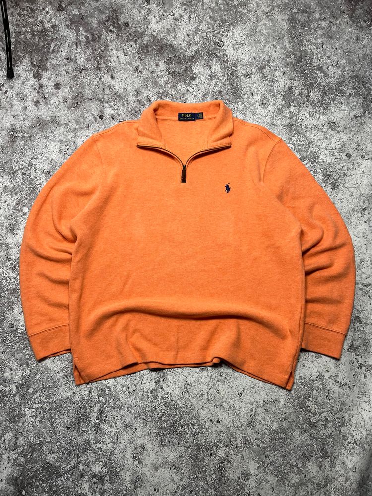 Polo Ralph Lauren Orange Quarter-Zip Sweater image 1