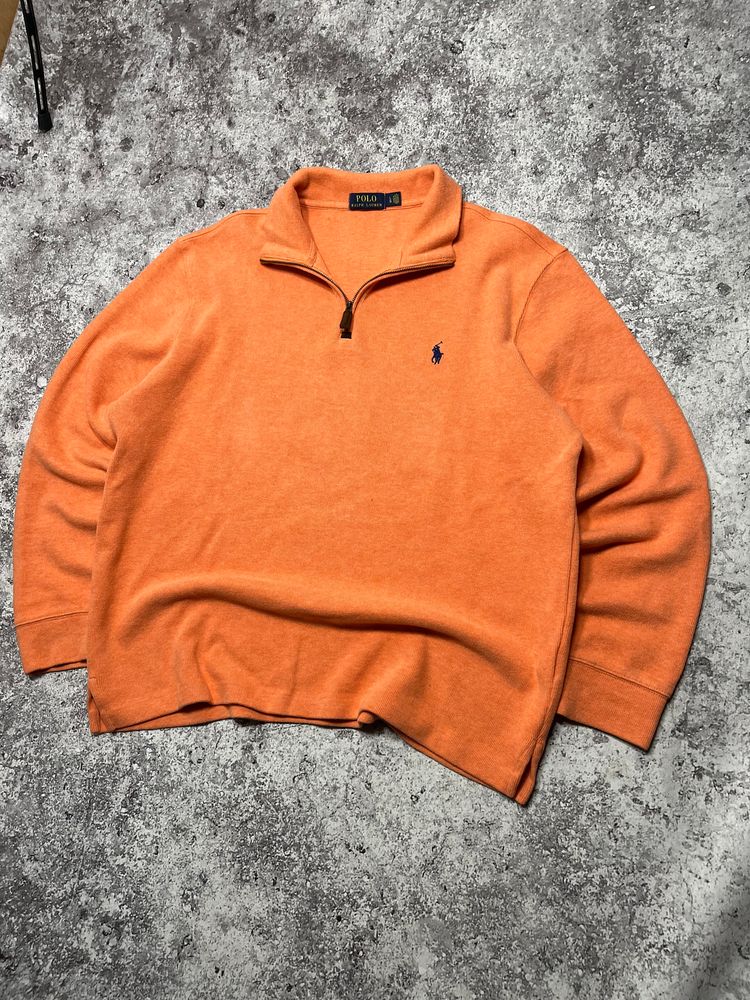 Polo Ralph Lauren Orange Quarter-Zip Sweater image 2