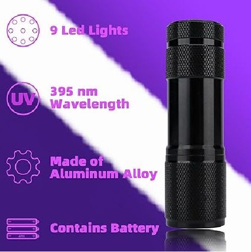 Black Uv Led Flashlight 6