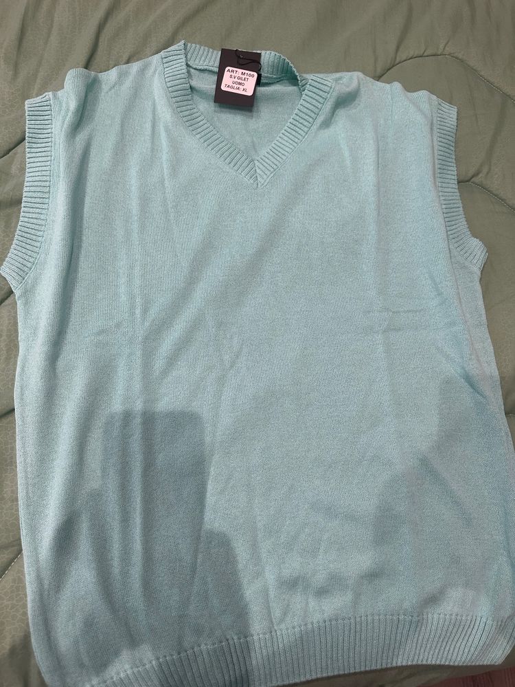 Other Light Blue Sleeveless Sweater Vest product image