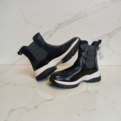Caprice Black Ankle Boots