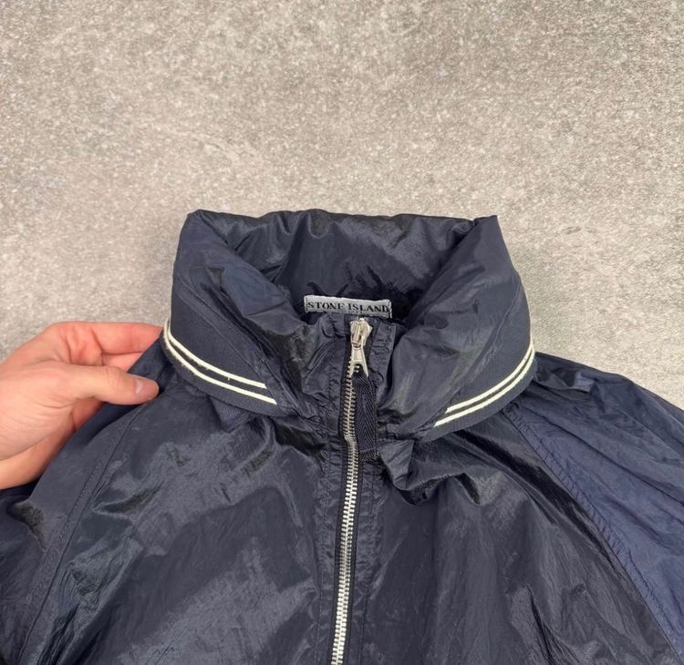 Stone Island Navy Nylon Metal Jacket  4