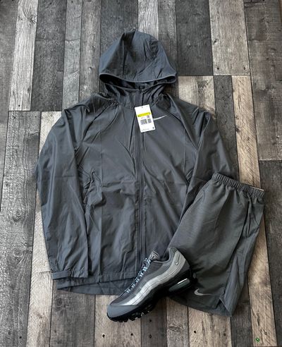 Nike Miler Windbreaker Challenger Short Set Grey - BV4870-084 - Size Small