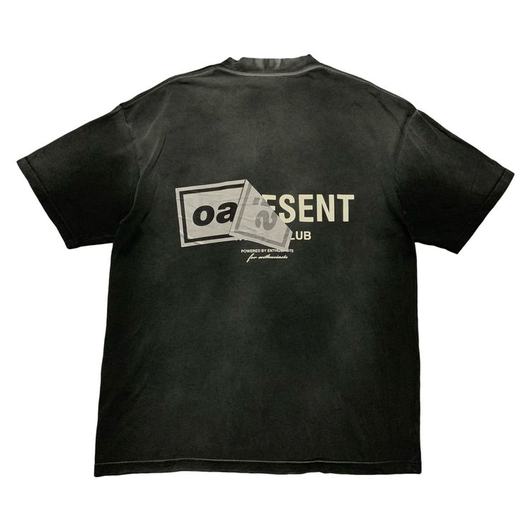 Represent Oasis Medium Owners Club Stained Black Tee