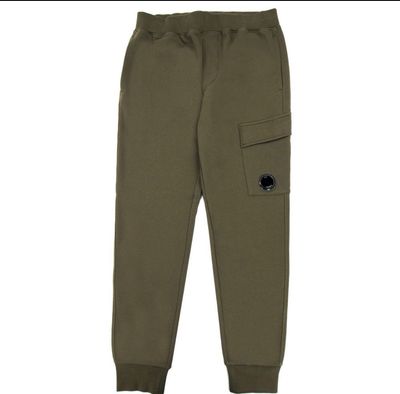 CP COMPANY Olive Green Cargo Jogger Pants