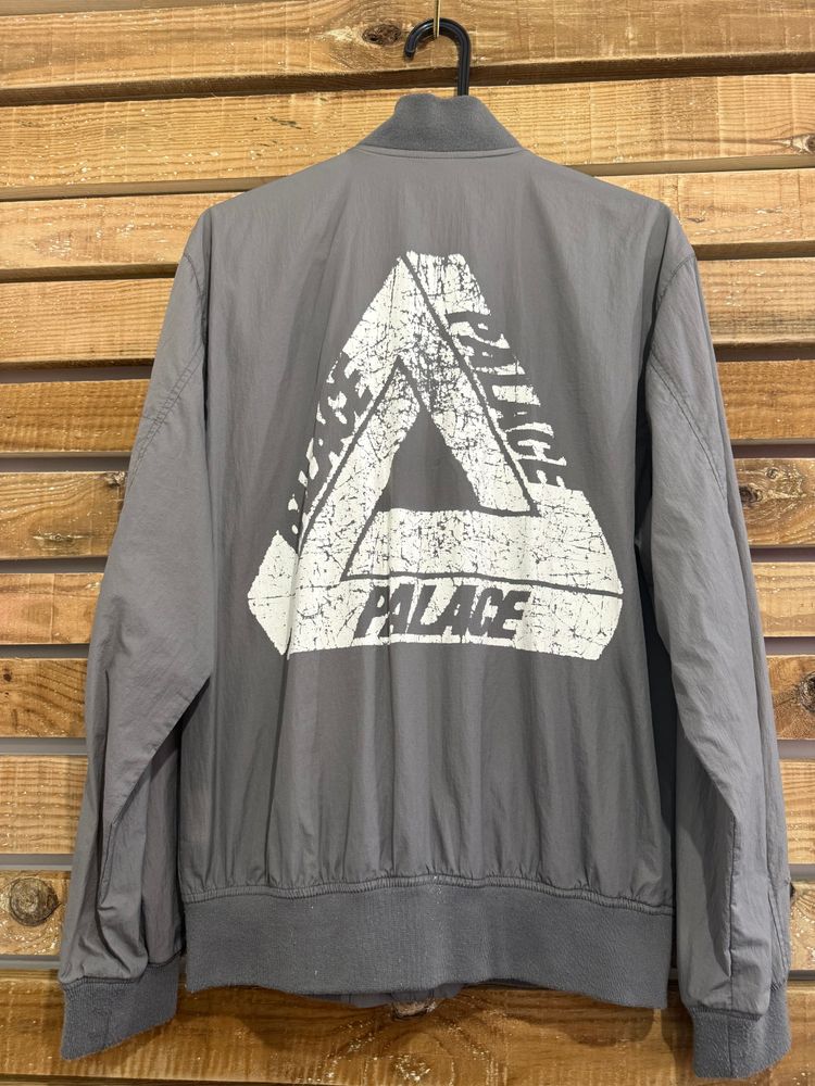 Palace Vintage Y2K Palace Triferg bomber zip up jacket. Grey. Size Medium. product image