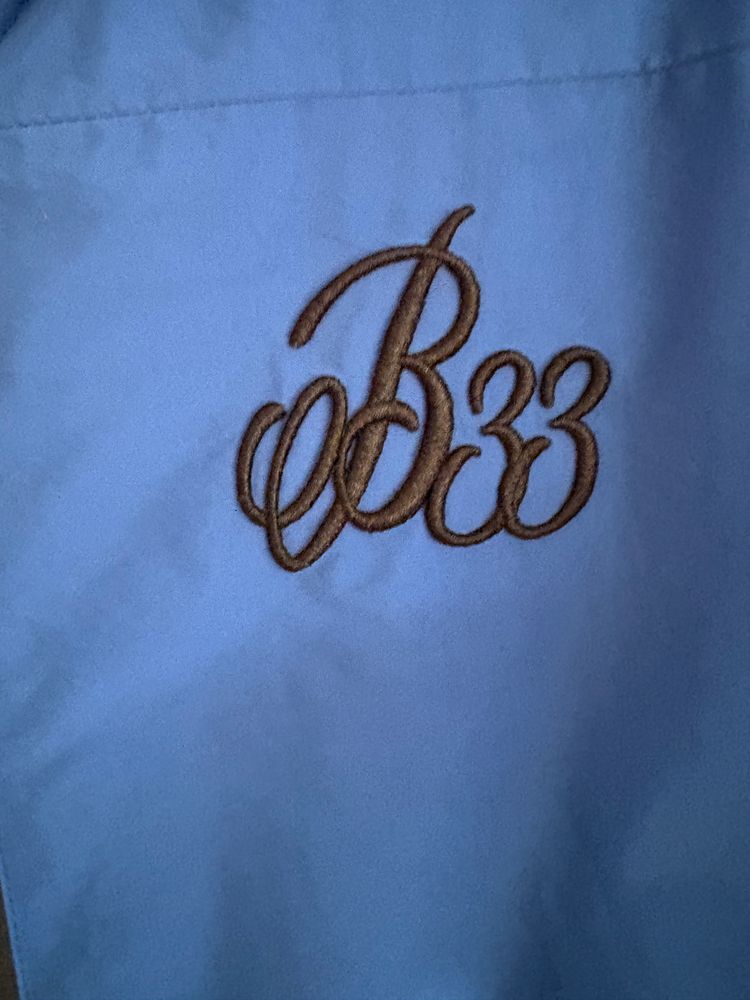 Bee Inspired Blue Hooded Jacket 3